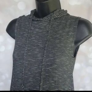 Sporty athletic hooded dress